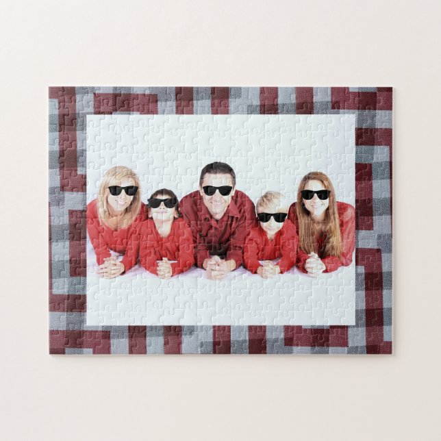 Your Photo Here Framed Jigsaw Puzzle (Horizontal)