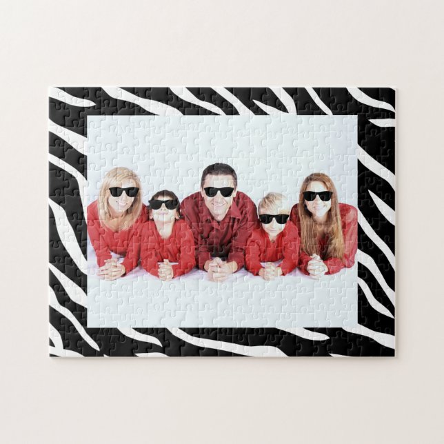 Your Photo Here Framed Jigsaw Puzzle (Horizontal)