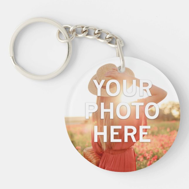 Your Photo Here Keychain (Front)