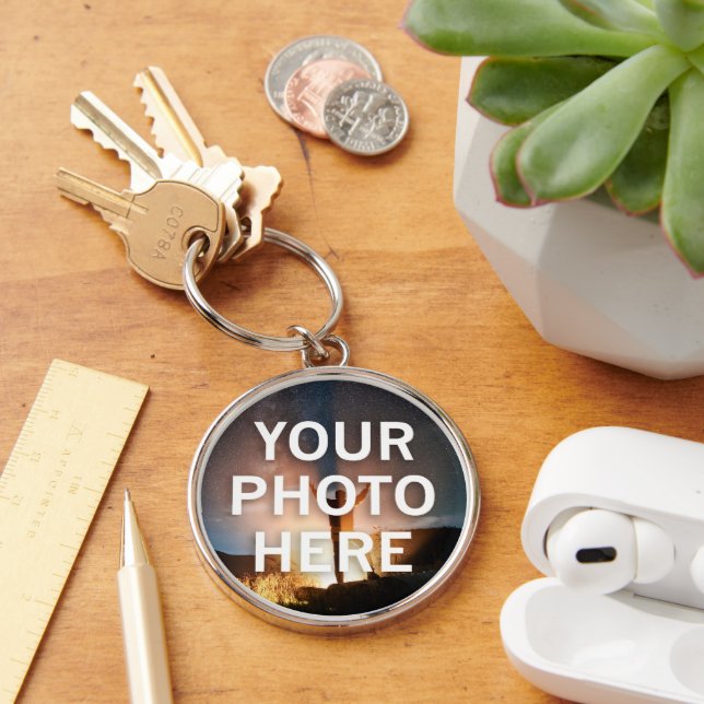 Your Photo Here Keychain (Desk)