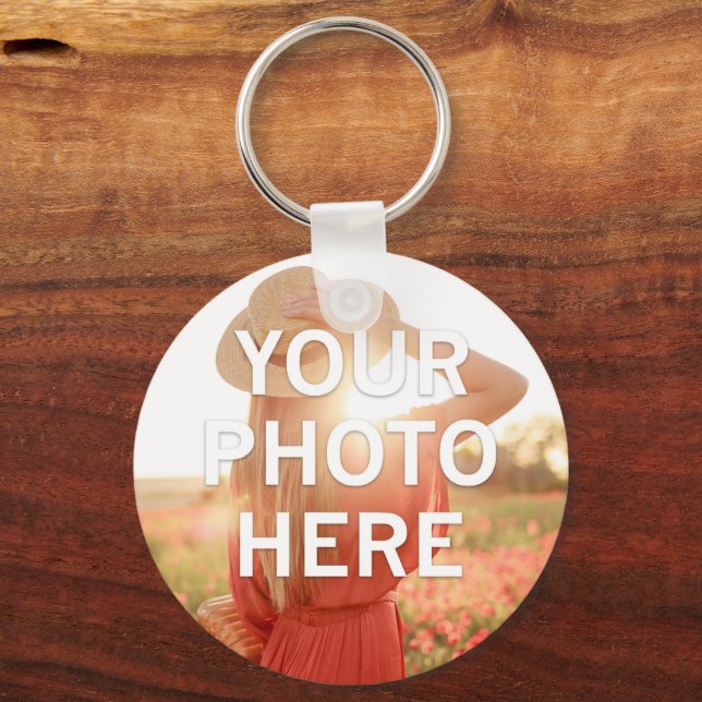 Your Photo Here Keychain (Front)