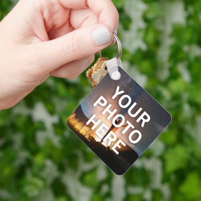 Your Photo Here Keychain (Hand)