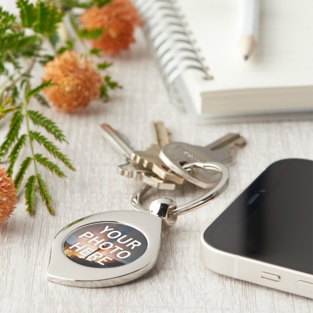 Your Photo Here Keychain (Side)
