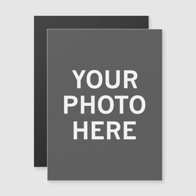 Your Photo Here Magnetic Invitation (Front/Back)