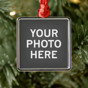 Your Photo Here Metal Ornament