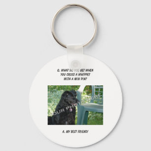 Your Photo Here! My Best Friend Whippet Mix Keychain