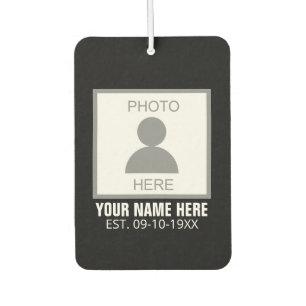 Your Photo Here Name and Age Air Freshener