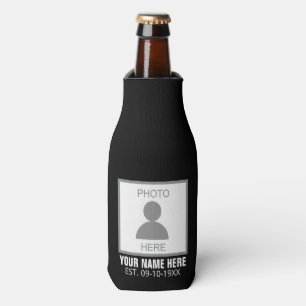 Your Photo Here Name and Age Bottle Cooler