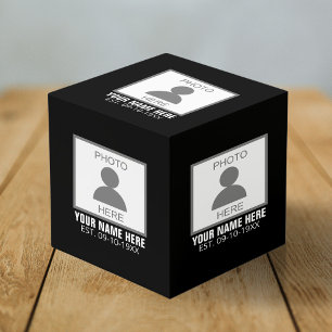 Your Photo Here Name and Age Cube