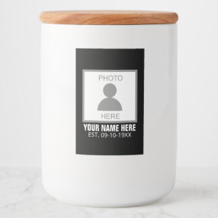 Your Photo Here Name and Age Food Label