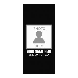 Your Photo Here Name and Age Rack Card