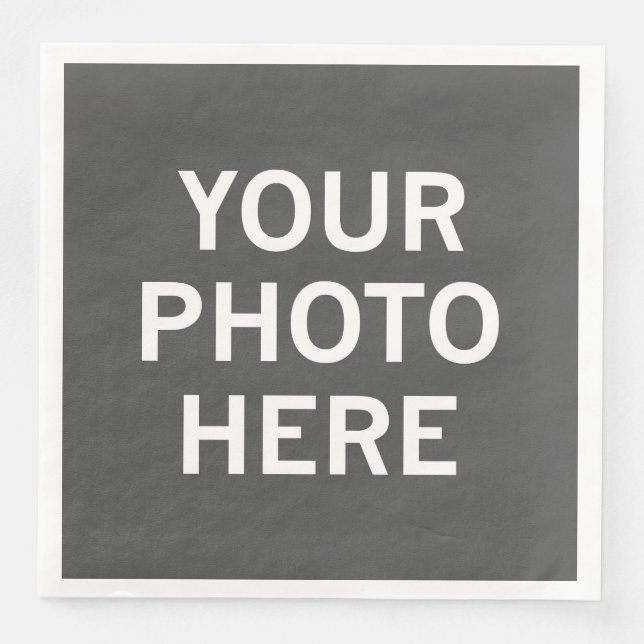 Your Photo Here Napkin (Front)