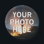 Your Photo Here Paper Plate<br><div class="desc">Your Photo Here</div>