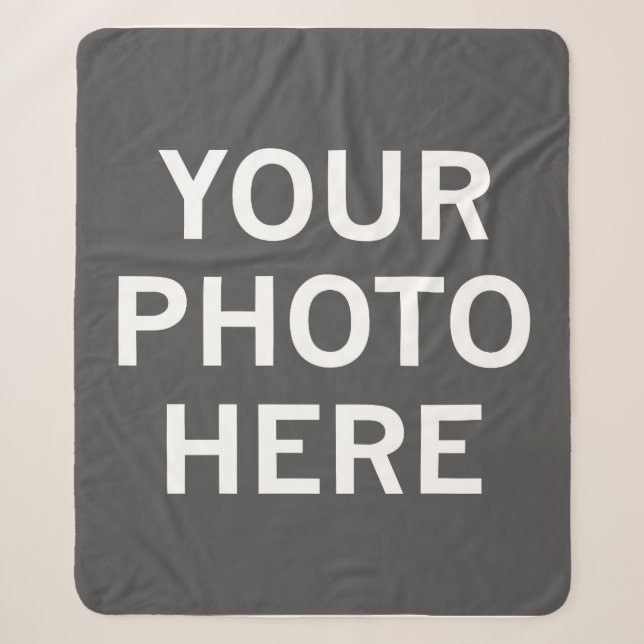Your Photo Here Sherpa Blanket (Front)