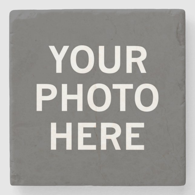 Your Photo Here Stone Coaster (Front)