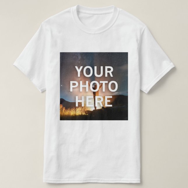 Your Photo Here T-Shirt (Design Front)