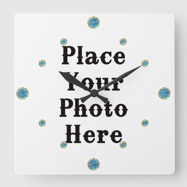 Your Photo Here Wall Clock (Front)