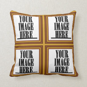Your Photo/ Image Customizable Tile Throw Pillows