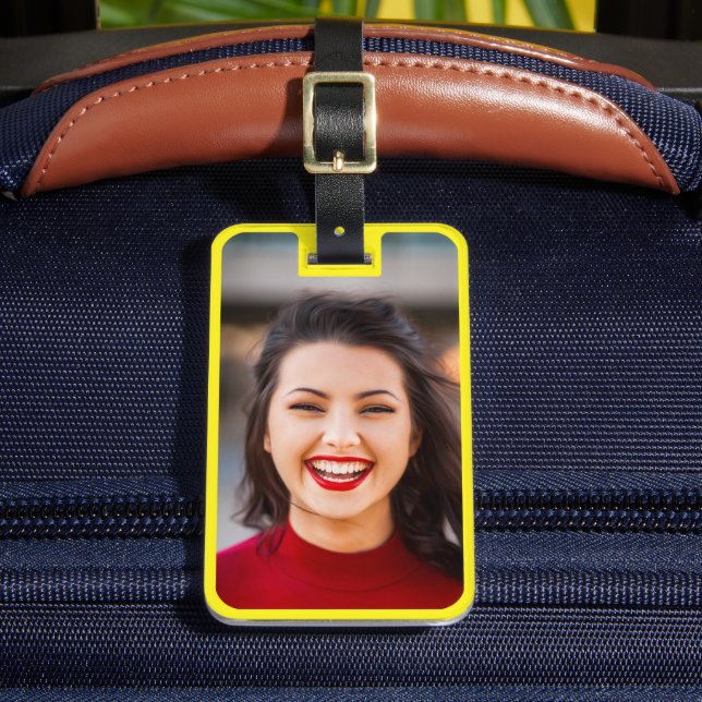Your Photo & Info Luggage Travel Tag (Front Insitu 2)