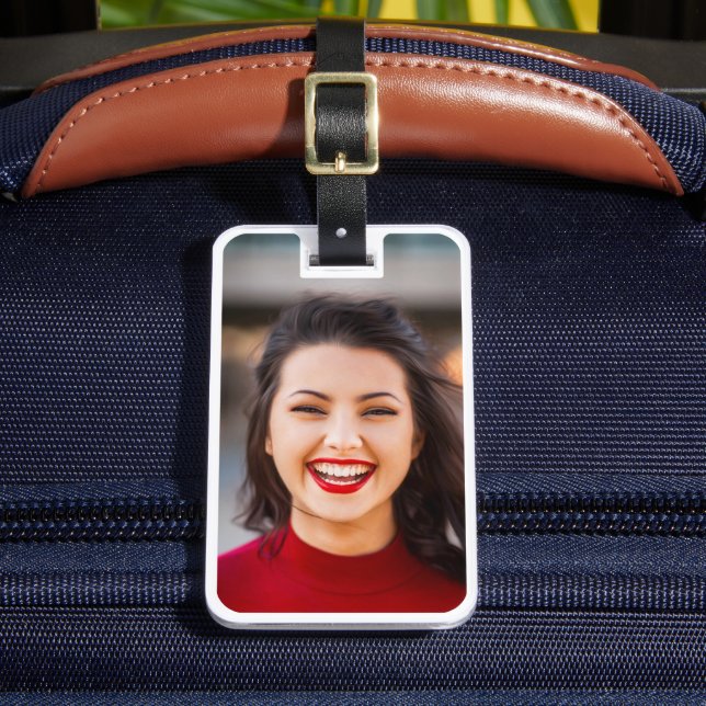 Your Photo & Info Luggage Travel Tag (Front Insitu 2)