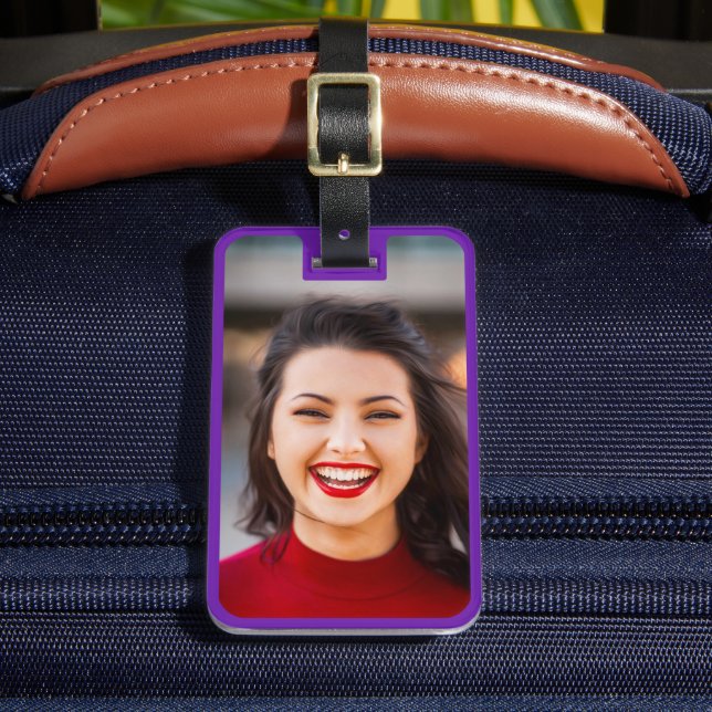 Your Photo & Info Luggage Travel Tag (Front Insitu 2)