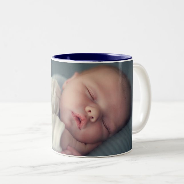 Your Photo Keepsake Two-Tone Coffee Mug (Front Right)