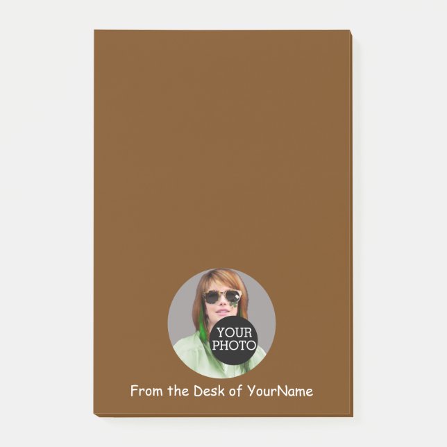 Your Photo Message Customize This Easily Brown Post-it Notes (Front)