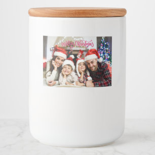 YOUR Photo & Name(s) Christmas Food Label