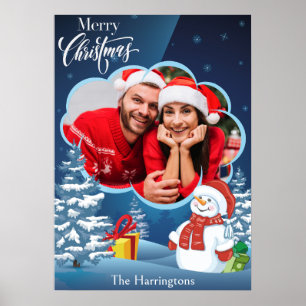 YOUR Photo & Name(s) Christmas Poster