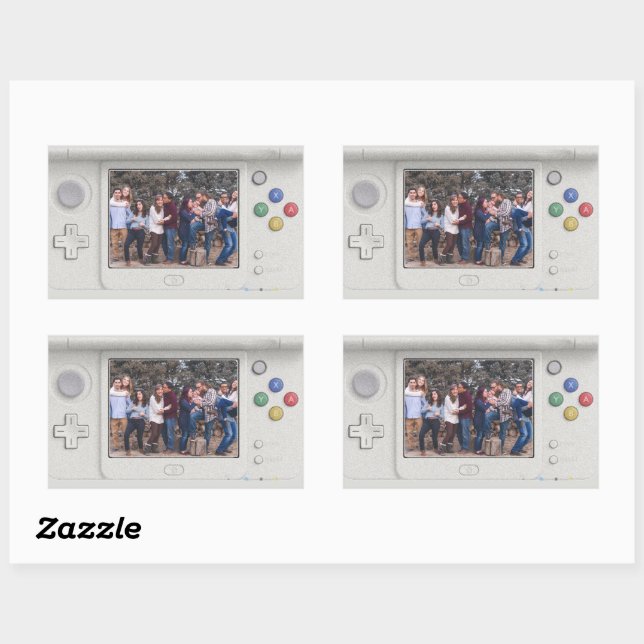 Your Photo Old School Handheld Electronic Gaming Sticker (Sheet)