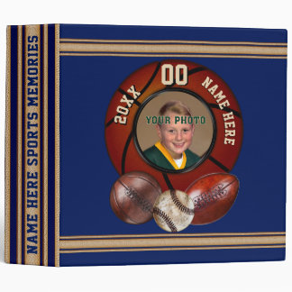 Your Photo on Personalized Sports Photo Binder