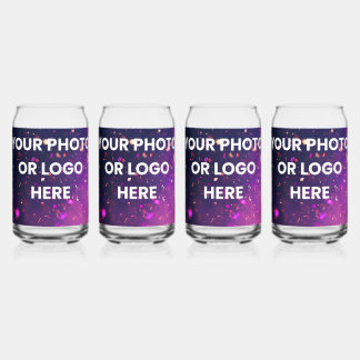 Your Photo or Logo Here – Personalized Cups & Glas Can Glass