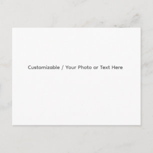 Your Photo or Text Here (Customizable Design) Holiday Postcard