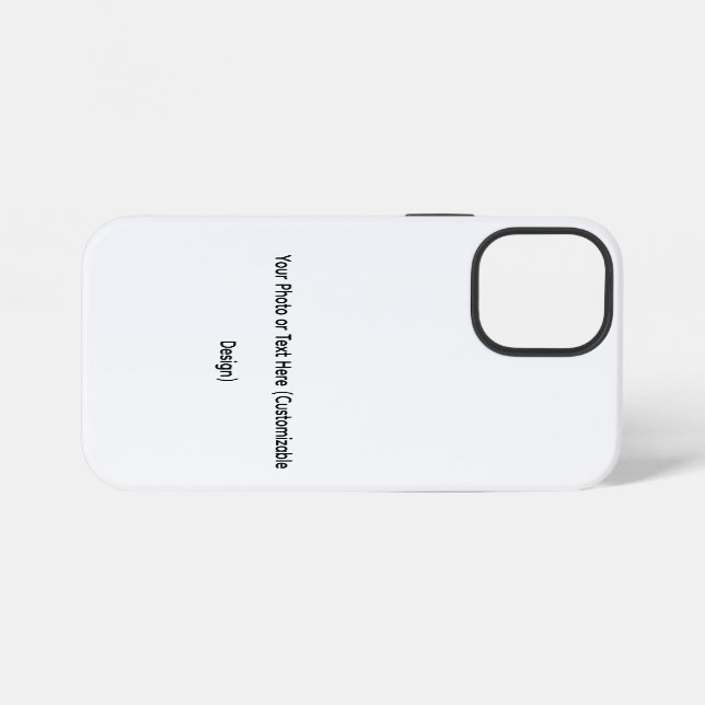 Your Photo or Text Here (Customizable Design) iPhone Case (Back Horizontal)