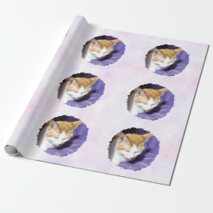 Your Photo Pastel Pink and Purple Wrapping Paper