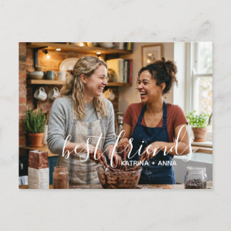 Your photo personalize with names postcard