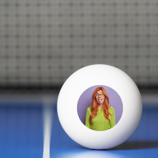 Your Photo Personalized Funny Custom Party Favours Ping Pong Ball (Net)