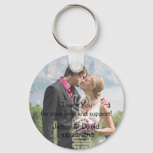 Your Photo Personalized Key Ring Wedding Favour
