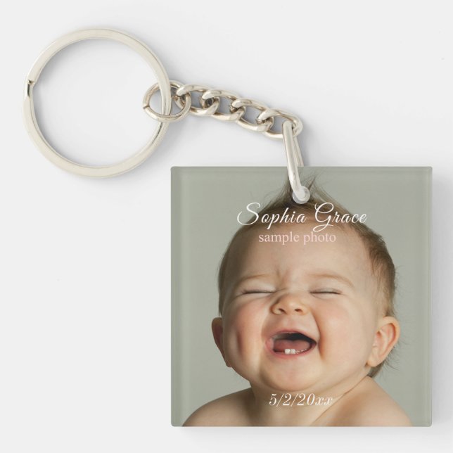 Your Photo Personalized Keychain (Front)