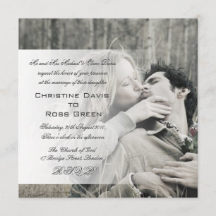 Your photo personalized wedding invitation