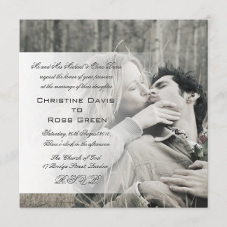 Your photo personalized wedding invitation