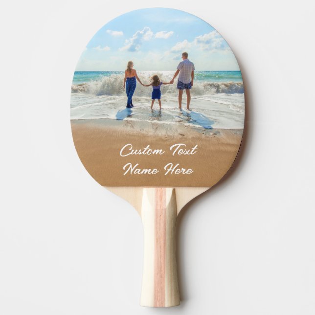 Your Photo Ping Pong Paddle with Custom Text (Front)