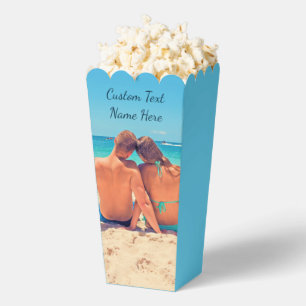 Your Photo Popcorn Box with Custom Text