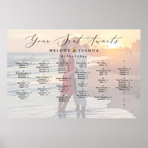 Your Photo, SEATING CHART, ALPHABETICAL Poster