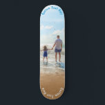 Your Photo Skateboard with Custom Text Name<br><div class="desc">Custom Photo and Text Skateboard - Unique Your Own Design Personalized Family / Friends or Personal Skateboards Gift - Add Your Photo and Text / Name - Resize and move or remove and add elements / image with Customization tool ! Choose font / size / colour ! Good Luck -...</div>