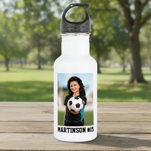 Your Photo Soccer or Your Sport - Pick Colour - 532 Ml Water Bottle