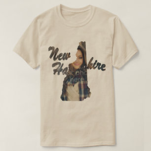 YOUR PHOTO State Of New Hampshire Shape T-shirt