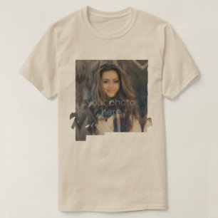 YOUR PHOTO State Of New Mexico Shape T-shirt