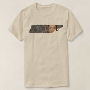 YOUR PHOTO State Of Tennessee Shape T-shirt