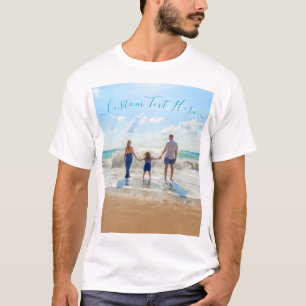 Your Photo T-Shirt Gift with Custom Text